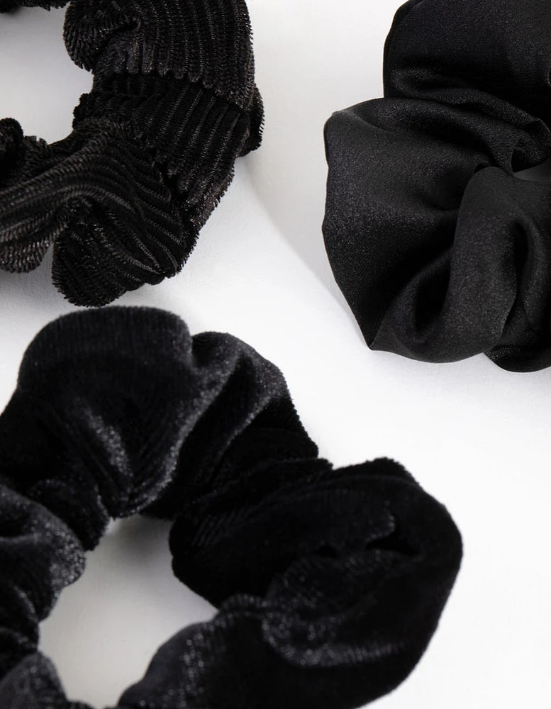 Mix Black Scrunchie Pack