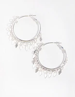 Silver Jingly Hoop Earrings