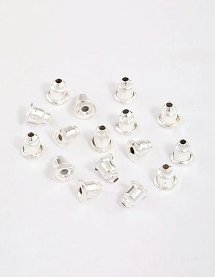 Silver Earring Backs 16-Pack