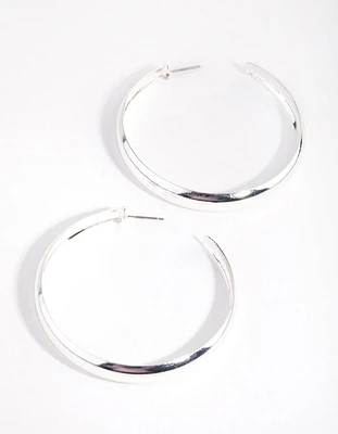 Silver 60mm Hoop Earrings