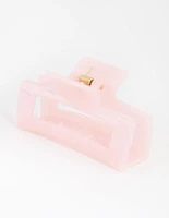 Acrylic Pink Rectangle Claw