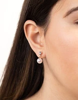 Rose Gold Round Profile Earring 8-Pack