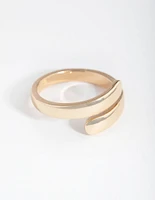 Gold Smooth Wrap Ring