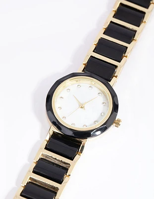 Gold Small Link Watch
