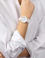 White Sport Silicon Strap Watch