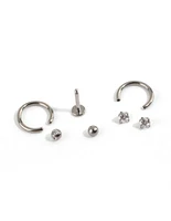 Titanium Mix Piercing Earring Pack