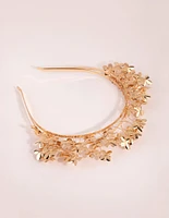 Gold Mixed Metal Flower Crown