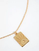 Gold Plated Sterling Silver Tarot Necklace