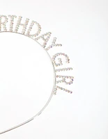 Kids Silver Diamante Birthday Tiara