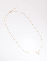 Gold Plated Sterling Silver Rose Necklace