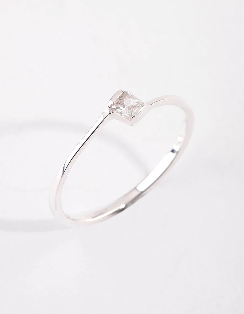 Sterling Silver Cubic Zirconia Ring