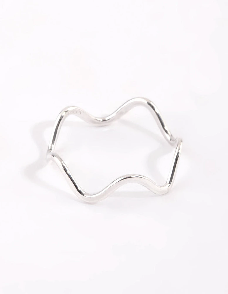 Sterling Silver Squiggle Ring