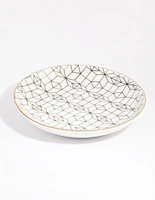 Geometric Ceramic Trinket Tray
