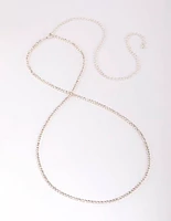 Rhodium Diamante Waist Chain