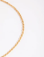 Gold Rope Chain Necklace