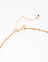 Gold Rope Chain Necklace