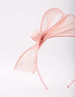 Pink Bow Alice Band