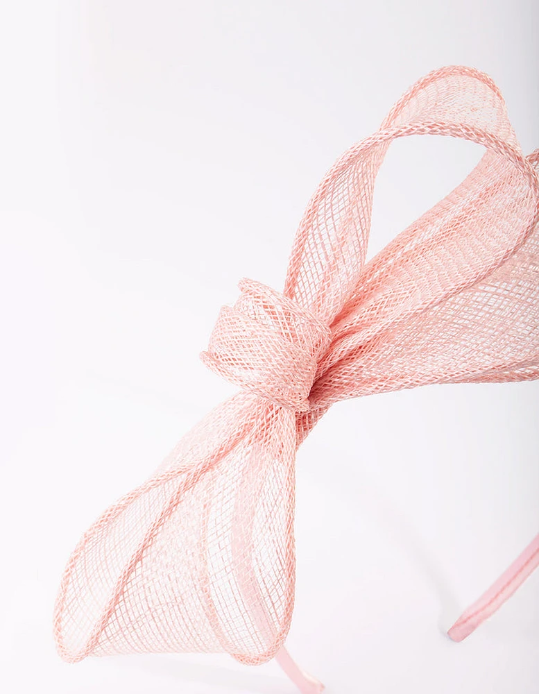 Pink Bow Alice Band