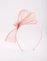 Pink Bow Alice Band