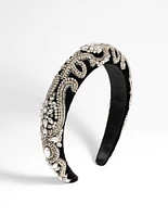 Embellished Diamante Detail Alice Band