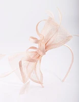 Blush Bow & Swirl Alice Band