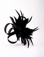 Black Feather Clip