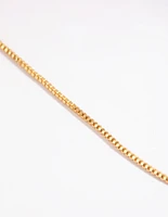 Gold Plated Medium Box Chain Necklace