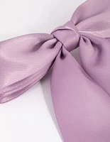 Lilac Bow Clip