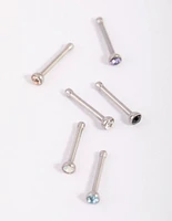 Surgical Steel Frosty Nose Studs