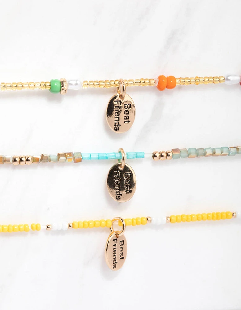 Bright Beaded Friendship Bracelet Pack