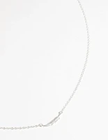 Sterling Silver Falling Leaf Necklace