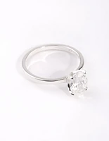 Sterling Silver Oval "I Do" Ring