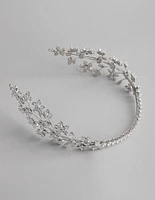 Rhodium Statement Flower Alice Band