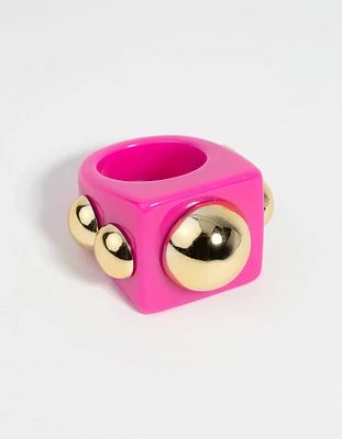 Pink & Gold 90s Ring