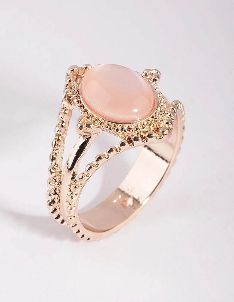 Rose Gold Cats Eye Ring