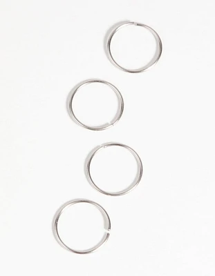 Surgical Steel Nose Ring 4-Pack