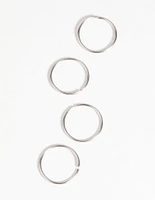 Surgical Steel Nose Ring 4-Pack