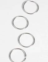 Surgical Steel Nose Ring 4-Pack