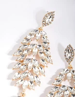 Navette Diamante Drop Earrings