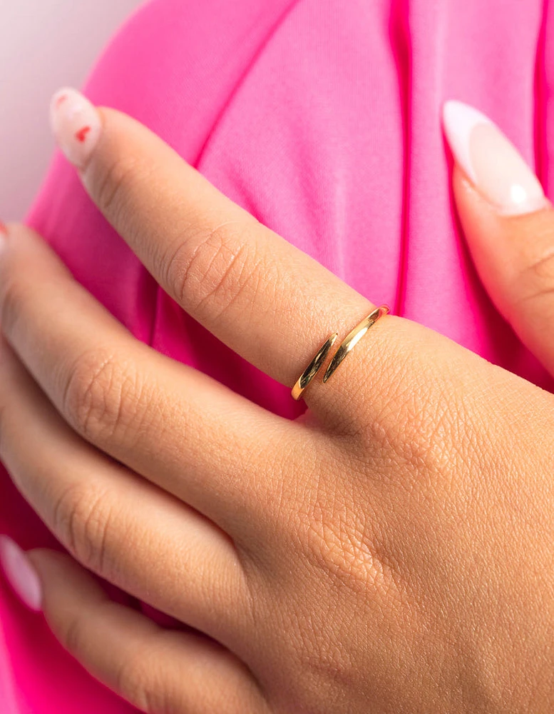 Gold Plated Sterling Silver Polished Band Ring