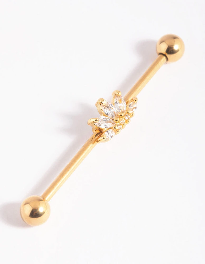 Gold Plated Cubic Zirconia Industrial Bar