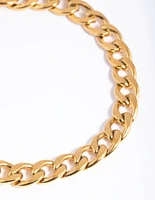 Gold Plated Surgical Steel Curb Chain Bracelet