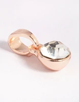 Rose Gold Plated Diamante Charm