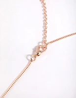 Rose Gold Plated Fine Chain Necklace