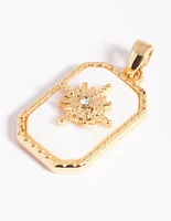 Gold Plated Star Shell Charm