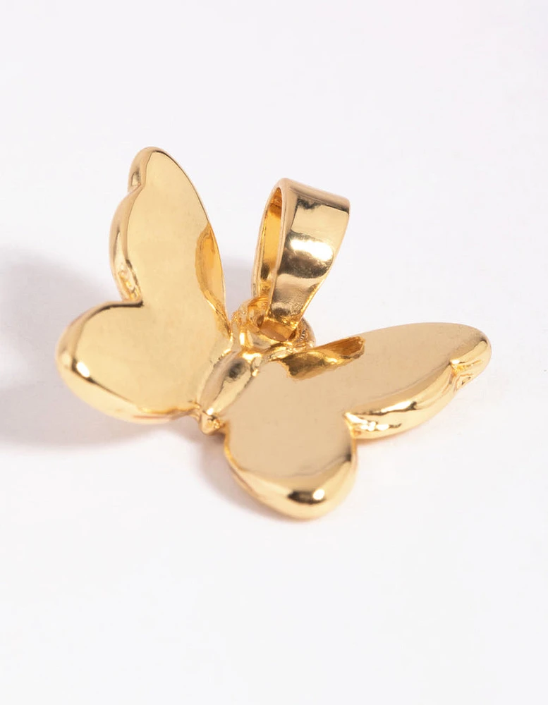 Gold Plated Butterfly Charm