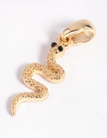 Gold Plated Snake Charm