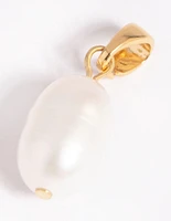 Gold Plated Charm with Freshwater Pearl