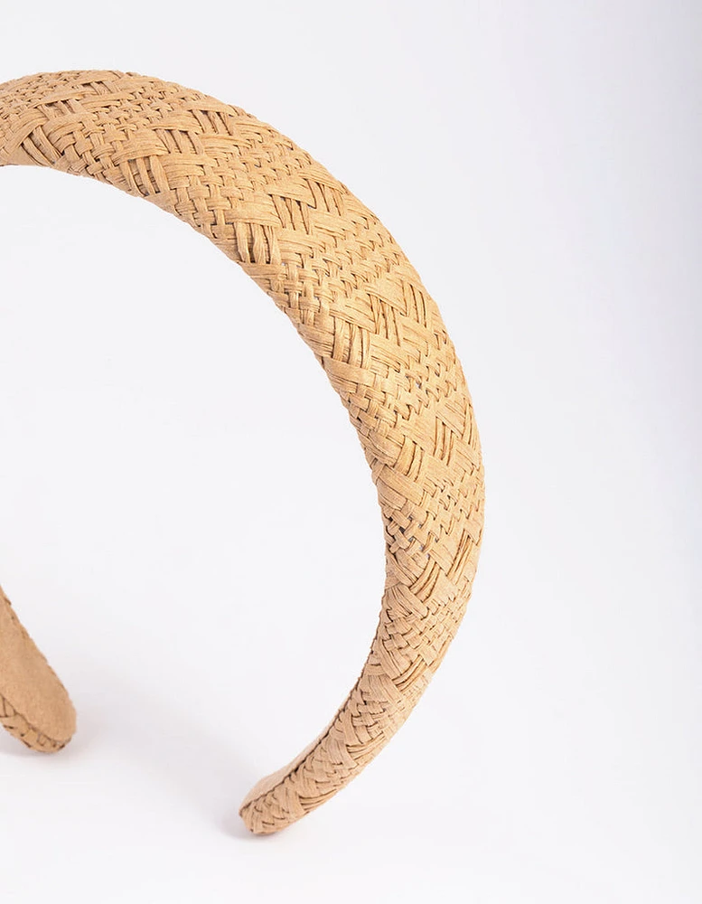 Straw Padded Alice Band