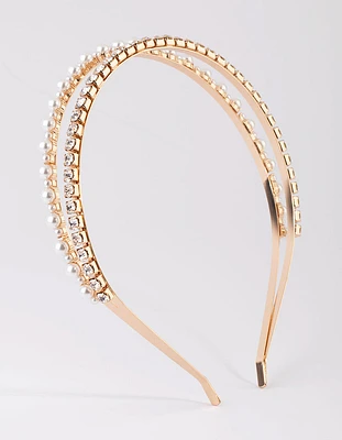 Diamante & Pearl Headband